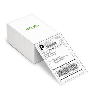 Nelko 4x6 Thermal Shipping Labels - Pack of 500