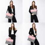 LOVEVOOK Slim Pink Laptop Messenger Bag for Women