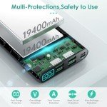 38800mAh Portable Charger with LCD Display and 5 Outputs