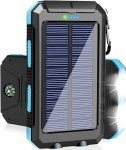 Saraupup 38800mAh Solar Power Bank with Flashlight