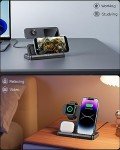 JARGOU 3-in-1 Wireless Charging Station for Apple