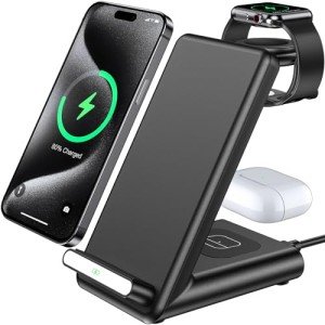 3-in-1 Wireless Charging Stand for Apple Devices