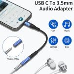 KUXIYAN USB-C to 3.5mm Audio Adapter - 2-Pack