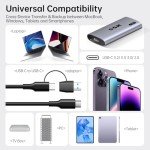 SSK 128GB Portable SSD, 550MB/s USB 3.2 Drive