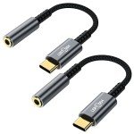USB C to 3.5mm Headphone Adapter (2-Pack)