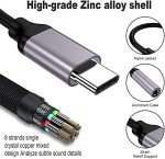 USB Type-C to 3.5mm Headphone Adapter - 2 Pack