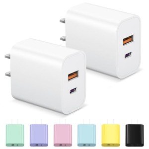 Dual Port USB-C Fast Charger for iPhone & More