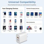 Dual Port USB-C Fast Charger for iPhone & More
