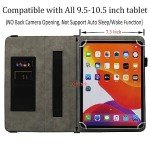 Universal 10 Inch Tablet Folio Case - Black