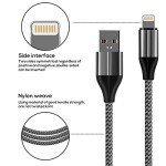 MFi Certified 10ft Nylon iPhone Charger Cable 3-Pack