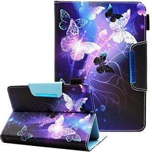 Universal 10 Inch Android Tablet Case - Purple Butterfly