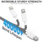 Apple MFi Certified Fast Charging Lightning Cable 6-Pack