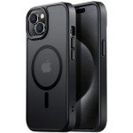 Tigowos Magnetic iPhone 15 Case - Shockproof Black