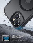 Tigowos Magnetic iPhone 15 Case - Shockproof Black