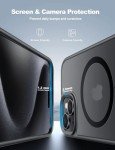 Tigowos Magnetic iPhone 15 Case - Shockproof Black