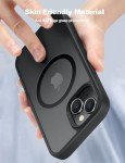 Tigowos Magnetic iPhone 15 Case - Shockproof Black