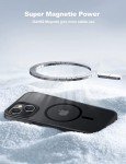 Tigowos Magnetic iPhone 15 Case - Shockproof Black