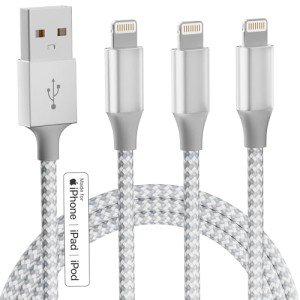 10FT MFi Certified Lightning Cable 3-Pack