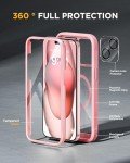 Miracase iPhone 15 Magnetic Full-Body Case - Pink