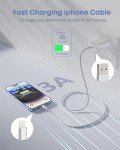 10FT MFi Certified Lightning Cable 3-Pack
