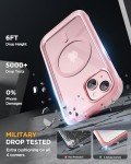 Miracase iPhone 15 Magnetic Full-Body Case - Pink