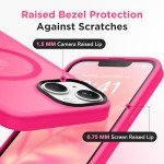 GONEZ Slim Magnetic iPhone 14 Case - Hot Pink