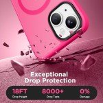 GONEZ Slim Magnetic iPhone 14 Case - Hot Pink