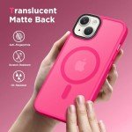 GONEZ Slim Magnetic iPhone 14 Case - Hot Pink