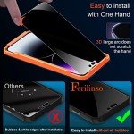 Ferilinso 3-Pack Privacy Screen Protector for iPhone 14 Pro Max