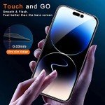 Ferilinso 3-Pack Privacy Screen Protector for iPhone 14 Pro Max