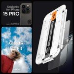 Spigen GlasTR EZ FIT iPhone 15 Pro Screen Protectors