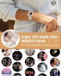Women's Smart Watch with Fitness Tracker & Custom Faces