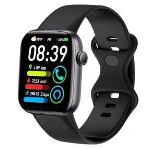 1.85" Smartwatch Fitness Tracker with Heart Rate Monitor