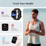 1.85" Smartwatch Fitness Tracker with Heart Rate Monitor