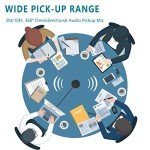 360° USB Conference Microphone with Mute Key