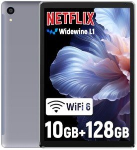 Jeazans 10.1" Android Tablet, Octa-Core, 128GB Storage