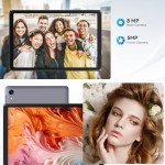 Jeazans 10.1" Android Tablet, Octa-Core, 128GB Storage