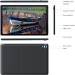 Jeazans 10.1" Android Tablet, Octa-Core, 128GB Storage