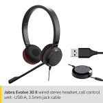 Jabra Evolve 30 II Stereo Wired Headset