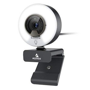 NexiGo N960E 1080P Webcam with Light & Audio