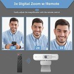 NexiGo N940P 2K Webcam with Remote Control