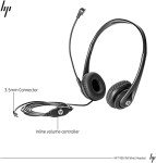 HP 3.5mm Wired Business Headset with Microphone