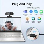 ISKOVI C28 1080P Webcam with Tripod and Mic