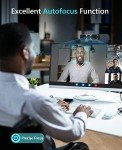 NBPOWER Streaming Webcam with Microphone and RGB Light