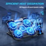 AIMIUZI Gaming Laptop Cooling Pad with Adjustable Height
