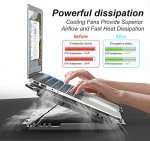 KYOLLY Laptop Cooling Pad with 5 Fans and LEDs