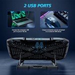 AIMIUZI Gaming Laptop Cooling Pad with Adjustable Height