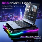 AICHESON RGB Gaming Laptop Cooling Pad 15-19