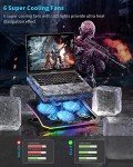 KeiBn RGB Laptop Cooler with 6 Fans
