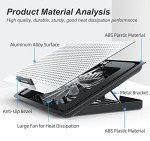 Aluminum Laptop Cooling Pad with Adjustable Heights